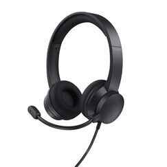 Trust Ayda Kopfhörer Kabelgebunden Kopfband Anrufe/Musik USB Typ-A Schwarz