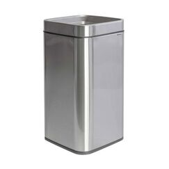 MAUL 9502594 Abfallbehälter Rechteckig Edelstahl Schwarz, Silber