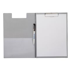 MAUL 2339295 Klemmbrett A4 Karton, Folie Silber