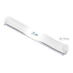 DeLOCK Geflechtschlauch selbstschließend 5 m x 13 mm weiß