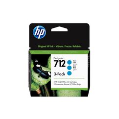 HP 712 3er-Pack Cyan DesignJet Druckerpatronen, 29 ml