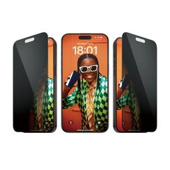 PanzerGlass ® Privacy Displayschutz iPhone 15 Pro Max | Ultra-Wide Fit m. EasyAligner