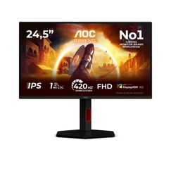 AOC G4 25G4KUR Computerbildschirm 62,2 cm (24.5") 1920 x 1080 Pixel Full HD LED Schwarz, Rot