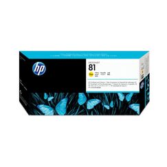 HP 81 Gelb DesignJet Druckkopf und Druckkopfreiniger, farbstoffbasiert