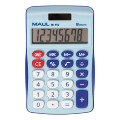 MAUL MJ 450 Taschenrechner Tasche Display-Rechner Blau, Farbe: Blau