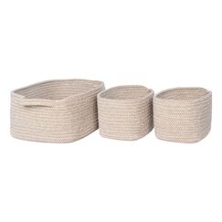 House Nordic 4401544 Aufbewahrungsbox Aufbewahrungskorb andere Baumwolle Beige