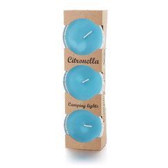 Balthasar Citronella Wachskerze Rund Blau 1 Stück(e)