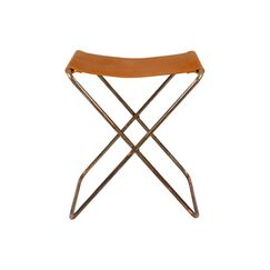BC Nola Hocker Cognac, Leder/Verkupfertes Eisen