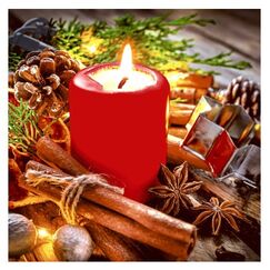 Paper + Design Servietten Candle Deco 33 x 33 cm 20 Stk.
