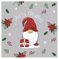 Paper + Design Servietten Tomte with Gift 33 x 33 cm 20 Stk.