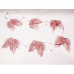 dameco 26007 Christbaumschmuck Tannengirlande Polyester, Polypropylen (PP), Feather Pink 1 Stück(e)