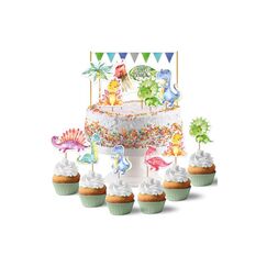 Papierdrachen Dino - Set 4