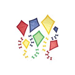 Papierdrachen Fensterbilder - Drachen - Set