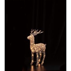 Elektro-Material Brown Rattan Deer 70 48 Glühbirne(n) LED