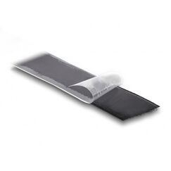 DeLOCK Strapazierfähiges Klettband selbstklebend mit Haft- und Flauschband L 15 m x B 25 mm schwarz