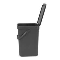 Brabantia 109805 Mülleimer 12 l Rechteckig Grau