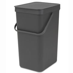 Brabantia 109966 Mülleimer 16 l Rechteckig Grau