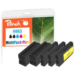 Peach PI300-999 Druckerpatrone 5 Stück(e) Kompatibel Standardertrag Schwarz, Cyan, Magenta, Gelb