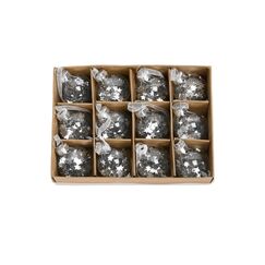 COCON Weihnachtskugeln, D3cm + Hänger 5cm