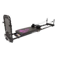 AeroPilates Reformer 435 Plus with Flared Foot Bar, Purple cushion