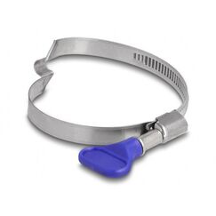 DeLOCK Schlauchschelle Edelstahl 400 mit Brücke rechtsgängig und Flügelmutter 50 - 65 mm 5 Stück