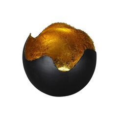 COCON Windlicht schwarz-gold
