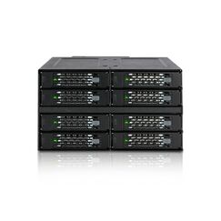 Icy Dock MB508SP-B Hard Drive Backplane 2x 5,25" Carrier Panel Schwarz