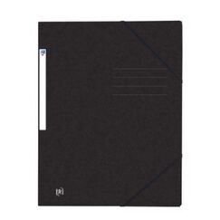 Oxford 400116306 Sammelmappe Karton Schwarz A4, Farbe: Schwarz