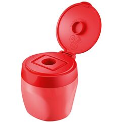 STABILO woody 3 in 1 Manueller Bleistiftspitzer Rot
