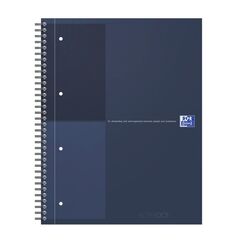 Oxford International Notizbuch A4+ 80 Blätter Dunkelblau