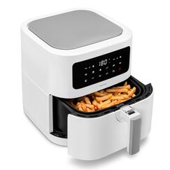 MEDION LIFE® E40 XL HEISSLUFTFRITTEUSE MD 1174 ölfreies Frittieren, 9 Automatikprogramme, 5,2 L Korbvolumen