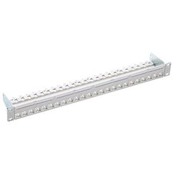 R&M 19" 1U PC Patch Panel 24-Port/s, Cat. 6A, gray, empty