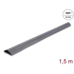 DeLOCK PVC Kabelkanal flexibel 50 x 13 mm - Länge 1,5 m grau
