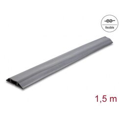 DeLOCK PVC Kabelkanal flexibel 70 x 13 mm - Länge 1,5 m grau