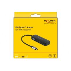 DeLOCK USB Type-C Adapter zu VGA / HDMI / DisplayPort 4K 60 Hz