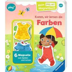 Play+ Mein Spiel mit-Magnetbuch Komm, wir lernen die Farben - ab 18 Monate
