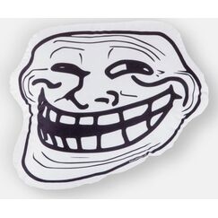 Swissmeme Trollface Dekoratives Kissen