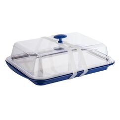APS-Germany 09090 Display tray Rechteck Edelstahl, Transparent