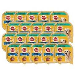 Pedigree 101890 / 20ER PACK Hunde-Dosenfutter Lamm, Geflügel Senior 300 g