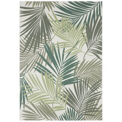 NORTHRUGS 103843-200X290 Teppich Draußen Bodenmatte Rechteck Polypropylen (PP) Cremefarben, Grün