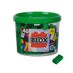 Simba Toys Blox - 40 8er Bausteine grün - kompatibel mit bekannten Spielsteinen