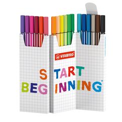 STABILO Pen 68 Filzstift Medium Mehrfarbig 18 Stück(e)