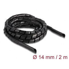 DeLOCK Spiralschlauch flexibel 2 m x 14 mm schwarz
