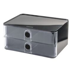 HAN 4012473112100 Aufbewahrungsbox Rechteckig Acrylnitril-Butadien-Styrol (ABS) Schwarz, Transparent