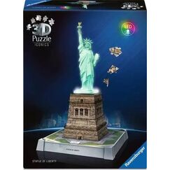 Ravensburger 3D Puzzle Iconics: Freiheitsstatue - mit Licht