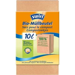 Swirl Bio-Müll-Papierbeutel, 10l