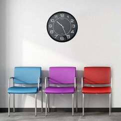 Unilux 400094568 Wand- /Tischuhr Quarzuhr Rund Schwarz