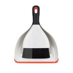 OXO Dustpan & Brush Set Schwarz, Rot, Weiß