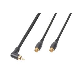 PD-Connex 177122 Audio-Kabel 0,3 m RCA 3 x RCA Schwarz