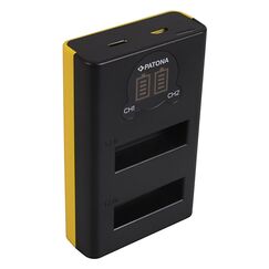 PATONA 01883 Akkuladegerät Batterie für Action-Sportkamera USB